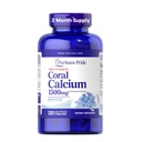 כוח משולש הגאווה של Puritan אלמוג Calcium 1500 מ"ג עם Bone-ActiveTM, Dietary Supplement for Heart, Nerve, ותמיכה שרירים, 2 חודשים אספקה, 120 קפסולות שחרור מהיר