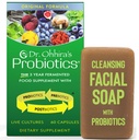 Dr. Ohhira's Probiotics המקורי פורמולה 60 קפסולות עם בונוס Beauty Bar Soap Travel Size 20g - No Refrigeration תוסף לנשים וגברים, 13 Probiotic Strains