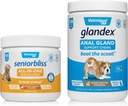 Vetnique Labs Glandex Anal Gland לתמוך Chews Peanut Butter 120 Ct ו-Oldblis All-in-1 Chews 60 Ct Bundle Peanut Butter, Hickory Chicken, Probiotic for Dogs and Cats, Glucosamine, Multivitamin-1 Chews 60 Ct Bundle Peanut Butter, Hickory Chicken, Probiotic for Dogs for Dogs and Cats, Glucosamine, Multivitamin