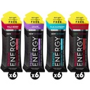 NewTrition® תוספת אנרגיה מטילה על 1.7 oz (Pack of 24, 4 Flavors) - 250 מ"ג קפאין עם ויטמין B ו Amino Acids, סוכר חינם Zero Calorie Energy Drink for Focus & Endurance (Mixed-1)