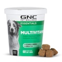 GNC חיות מחמד Essentials כלב Multivitamin Soft Chews, Salmon שמן תוסף בייקון פלבדור, Immune Booster ו- Skin ו-Cot תמיכה צ'ירוקים & מינרלים, 60 Count Count Count