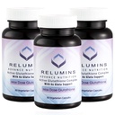 Relumins Advance White Active Glutathione Complex - Max Dose 900 Glutathione with 6X Boosters, ALA & NAC - Anti-Aging Skin Brighting - 60 Caps X 3 בקבוקי בקבוק