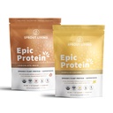 Sprout Living Epic חלבונים Bundle - שוקולד Maca & Vanilla Lucuma (20g אורגני צמחי מבוסס אבקה, טבעוני, Gluten Free, Superfoods)
