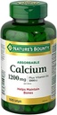 Nature's Bounty Absorbable Calcium 1200 מ"ג בתוספת ויטמין D3 1000IU 100 ספירה