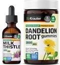 BIO KRAUTER Milk Thistle Tincture 2 Fl. Oz & Dandelion 60 חניכיים