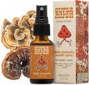 SuperMush Daily Immunity Mouth Spray אורגני - Mushroom Immunity Spray Supplements - טורקיה Tail & Reishi המעורב Mushrooms Extract - Immune & Digestive Health Support - 30 מ"ל Pure & אורגני טורקיה Tail