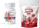 BariatricPal Duodenal Switch שלם 30 יום אספקת ויטמין Pack (Iron-Free קפסולת Calcium Citrate Soft Chews with Probiotics - Strawberry Twist)