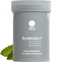 Ritual Synbiotic+ Probiotic, Preביוטיקה, Postbiotic, 3in-1 תוספת לתמיכה ב- Gut Health and Digestive Support, Ordinaryity, Bloat, Immune, Vegan Delayed-Released Daily קפסולת, נשים וגברים, 30 יום
