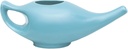 Ceramic Neti Pot for Nasal Cleansing | Natural Sinus Infection Treatment | Includes 10 Sachet Neti Salt | 225 Ml. (7.6 FL Oz) Capacity | Blue Color
