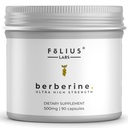 תווית נקייה Berberine HCl 97% - קלינית למד Ultra High Power Pure Berberine 500 מ"ג תוסף - Gluten-Free - 90 קפסולות