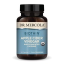 Dr. Mercola Biothin אורגני Apple Cider Vinegar and Fermented Cayenne, 30 משרתות (30 קפסולות), תוספת תזונתית, תמיכה תזונתית, non-GMO, USDA אורגני