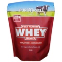 Pure Choice Unflavored Whey חלבונים אבקת Isolate, 28g חלבון וסוכר חינם, Undenatured Whey, One Ingredient, No Fillers או Artificial Sweeteners (Unflavored, 2 lb)