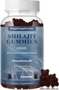 חניכיים Shilajit עם Ashwagandha ו Chaga עבור גברים ונשים - תוספת Shilajit עם Trace מינרלים & Fulvic Acid עבור אנרגיה ותמיכה תחמושת, 60 חניכיים