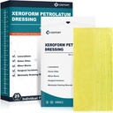 דיאטת Xeroform Petrolatum Dressing 5x9 - Non-Adherent Gauze Pad Strip, Fine Mesh Gauze Patch Supplies for Wound Care, Burns, Lacerations, & Skinfts (Pack of 25)