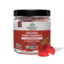 OrganIC INDIA סיבים חניכיים למבוגרים - Prebiotic סיבים, תוספי תזונה, בריאות העיכול עבור גברים ונשים, טבעוני, סוכר נמוך, non-GMO - Strawberry, 60 חניכיים