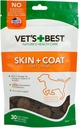 Vet's Best Skin & Coat דוגמיות - פורמולה עם ויטמין E ו- Biotin כדי לשמור על כלבים בריאים עור וכובע - 50 טבליות Chewable