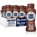 Core Power FairLife 26g חלבונים שקיות, מוכן לשתות עבור Workout Recovery, שוקולד, 11.5 Fl Oz (Pack של 12)