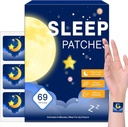 Sleep Patches for Adults, Melatonin Patches for Sleep Adult, All-Natural Deep, מתאים לנשים וגברים, מספק מנוחה נוחה 69