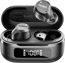 ToZO NC9 Active Noise בוטלה עם אוזניות אלחוטיות, 6 Mics ENC Clear Call, IPX8 מים עמידים, ב- 5.3 אוזניות Stereo Bass Ear Buds 59H משחק עם LED Display 32 EQs באמצעות APP