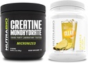 NutraBio Creatine Monohydrate, Unflavored, (150 גרם) ו Clear Whey חלבונים Isolate, (Pineapple Splash) תוסף Bundle - שריר אנרגיה, צמיחה מקסימלית, התאוששות וכוח