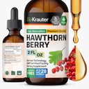 BIO KRAUTER ®horne ברי תוסף - Pure Vegan הותורן ברי נוזל טיפות 655 מ"ג לשרת 2 Fl.Oz 28 ימים של אספקה - בשימוש עבור תמיכה כללית & Daily - אלכוהול & סוכר חינם חינם