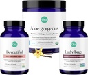 Ora Organic Collagen, Probiotics, Prebiotics & Be YouTiful Bundle: Aloe Vera - Vanilla Flavor, 20 משרתים + 60 פרוביוטיקה טבעונית + שיער, עור, & ציפורניים תמיכה, 60 קפסולות טבעוניות טבעוניות