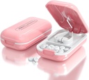 DUBSTAR Small Pill Cutter, Pill Cutter Splitter for Small and Tiny Pills, Portable Pretty Pill Cutters for Large Pills, Cuts Tablet for Purse Pocket (Pill Cutter, Pink)