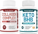 Purely Optimal Premium Keto Diet Pills Utilize שומן לאנרגיה עם Ketosis + Premium Multi Collagen Peptides כמוסות (Types I, II, III, V, X)