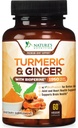 תוסף Turmeric Curcumin 1950mg - 95% Curcuminoids עם אורגני Turmeric & ג'ינג'ר, BioPerine Black Pepper עבור הטוב ביותר Absorption, התמיכה המשותפת של הטבע, Non-GMO, בבקבוק בארה"ב - 60 קפסולות