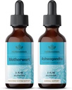 HerBAMAMA Herbal Liquid טיפות Kit - Bundle of Motherwort Extract & Ashwagandha Tincture 2 fl oz - טבעוני, non-GMO, Sugar & אלכוהול חינם - 2 Pack