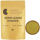 CarMEL ORGANICS Neem Leaves אבקה | 8 Oz או 227 גרמים | Natural | Non GMO | No Add Preservatives or Additives