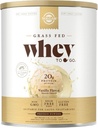 Solgar Grass Fed Whey to Go, Vanilla - 2 lb - אבקת חלבון Whey דשא - rBGH חינם, non-GMO, Gluten Free - 36 משרתות
