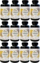 Aloha מדיצ'לס Pure Cordyceps, תוסף מוסמך אורגני Mushroom, תומך חסינות ואנרגיה, Pack של 12, 90 קפסולות כל אחת