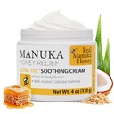 Super Natural Goods Manuka Honey Cream (4oz) - הפחתה של כל סוגי העור המתאימים לילדים ומבוגרים | Moisturizing Body Cream with Real Manuka Honey Aloe Vera Juice & Cocoa Butter