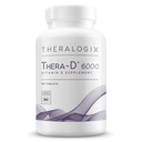 Theralogix Thera-D 6000 ויטמין D תוסף - 6,000 IU (150 mcg) ויטמין D3 Tablet - 90 ימים אספקה - תוספת תמיכה עבור נשים וגברים - איידס העצם ובריאות הלב - NSF מוסמך - 90 טבליות