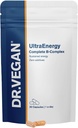 DR.VEgan UltraEnergy | Highחוזק B ויטמין Complex, 30 קפסולות ידידותיות | כולל ויטמין B12 (100ug), Choline (50 מ"ג), Biotin (50ug) ו- Folate (200ug) 1-A-Day