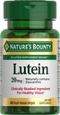 Nature's Bounty Lutein Pills, תוספי בריאות עיניים ווויטמינים, תמיכה בבריאות חזון, 20 מ"ג, 40 Softgels