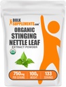 BulkSupplements.com אורגני Sting Nettle לחלץ אבקת - Nettle Leaf Extract, Herbal Supplement - טבעוני וגלוטן חינם, 750 מ"ג לשרת, 100g (Pack of 1)