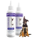 Smiling Paws חיות מחמד medicated Tris Flush כלב נקה יותר פתרון זיהום עבור כלבים וחתולים האוזן שפעתsh עבור כלבים אוזניים ניקוי יותר עבור כלבים וחתולים - Cat & Dog אוזניים Wash מכיל Ketoconazole 12oz