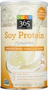 365 כל יום ערך, אבקת חלבון סויה, Vanilla Flavor ממותקים, 15.63 oz