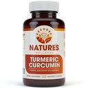 1600 מ"ג אורגני Turmeric Curcumin w / Bioperine ו Black Pepper | Non-GMO | תמיכה משותפת טבעית | רגישות גבוהה עם 95% קורטופינואידים סטנדרטיים | גלוטן חינם | 120 Caps Vegetarian Caps
