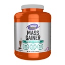 Now Foods Mass Gainer חלבון אבקה, פלאפור שוקולד קרמים, Pea ו Whey חלבון בלנדר, 5.5 lbs.