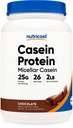 אבקת חלבון תזונתית 2lb שוקולד - Micellar Casein, Gluten Free, non-GMO