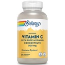 SOLA ברי Buffered ויטמין C 500 מ"ג - עם bioflavonoids, Rose HIPS ו Acerola Cherry - Immune Support Supplement - Easy to Digest, Vegan, Lab מאומת, 60 יום ערבות - 250 משרתים, 250 VegCaps
