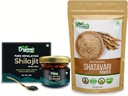 OrganIC ZING Shatavari אבקת 454g & Shilajit Resin- 20g