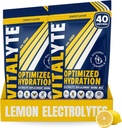 Vitalyte Electrolyte אבקת לשתות Mix, Isotonic Electrolyte hydrotion Mix, Gluten Get Free Post Workout אבקת Mix, Pack of 2, 35 oz. כל אחד, לימון פלמור