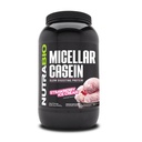 אבקת חלבון NutraBio Casein, Micellar Casien אבקה, 25g Slow Digesting חלבונים, Helps Keep You Full, Overnight השרירים Recovery & growth, BCAA & EAA, Gluten Free, Soy Free, 2lb Strawberry Ice Cream Cream