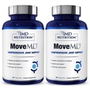 1MD תזונה MoveMD - תוסף בריאות משותף - דוקטור פורמולה | עם Collagen, Astaxanthin ועוד | 30 קפסולות (2-Pack)