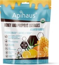 דבש ופפוליס Lozenges Assorted Flavors, Freshens Breath - Soothes aגרון- Immune תמיכה עם ויטמין C, ויטמין D ו Zinc, 20 Count