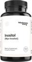 Wholesome Story Myo-Inositol Supplement | Inositol Powder Capsules | Myoinositol | 2000mg Per Serving | 500mg Per Capsule | Male and Female Fertility Supplement | Vitamin B8 | 120 Capsules